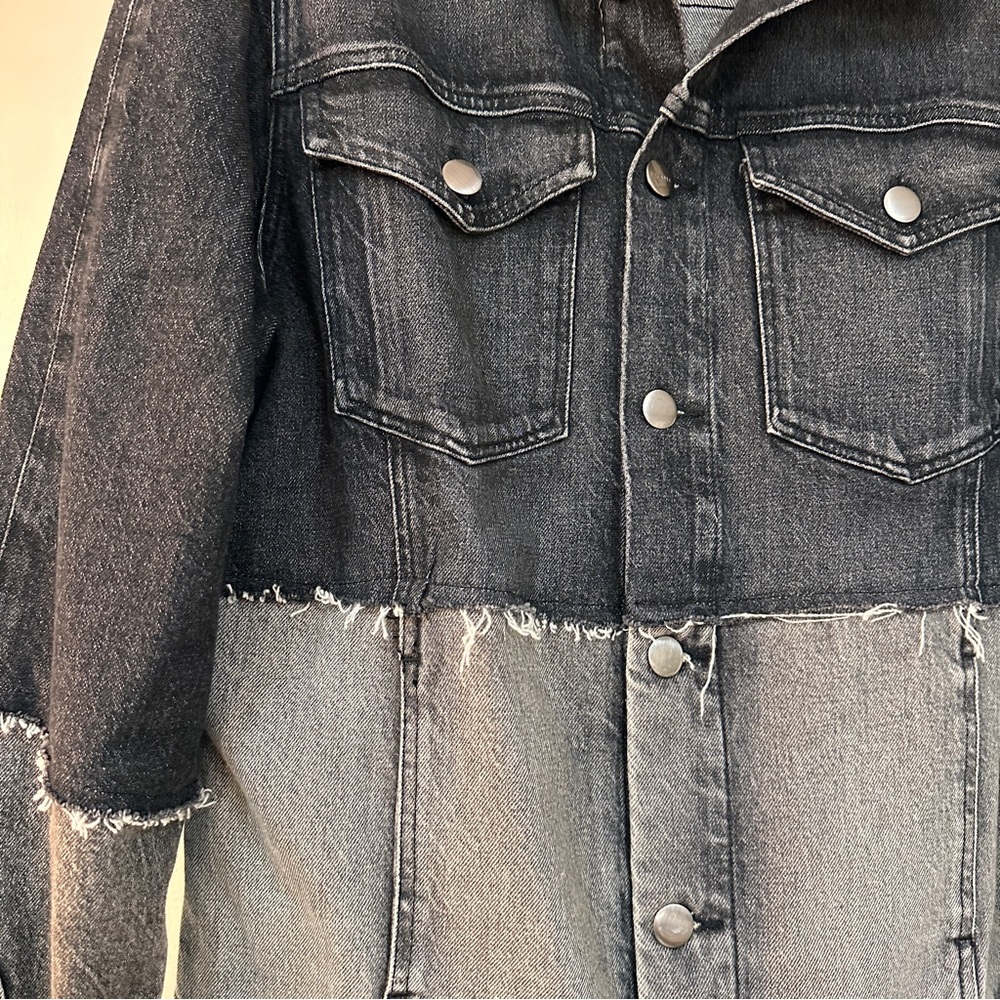 Frame Fashion Patchwork Jean Jacket - Picture 3 of 7